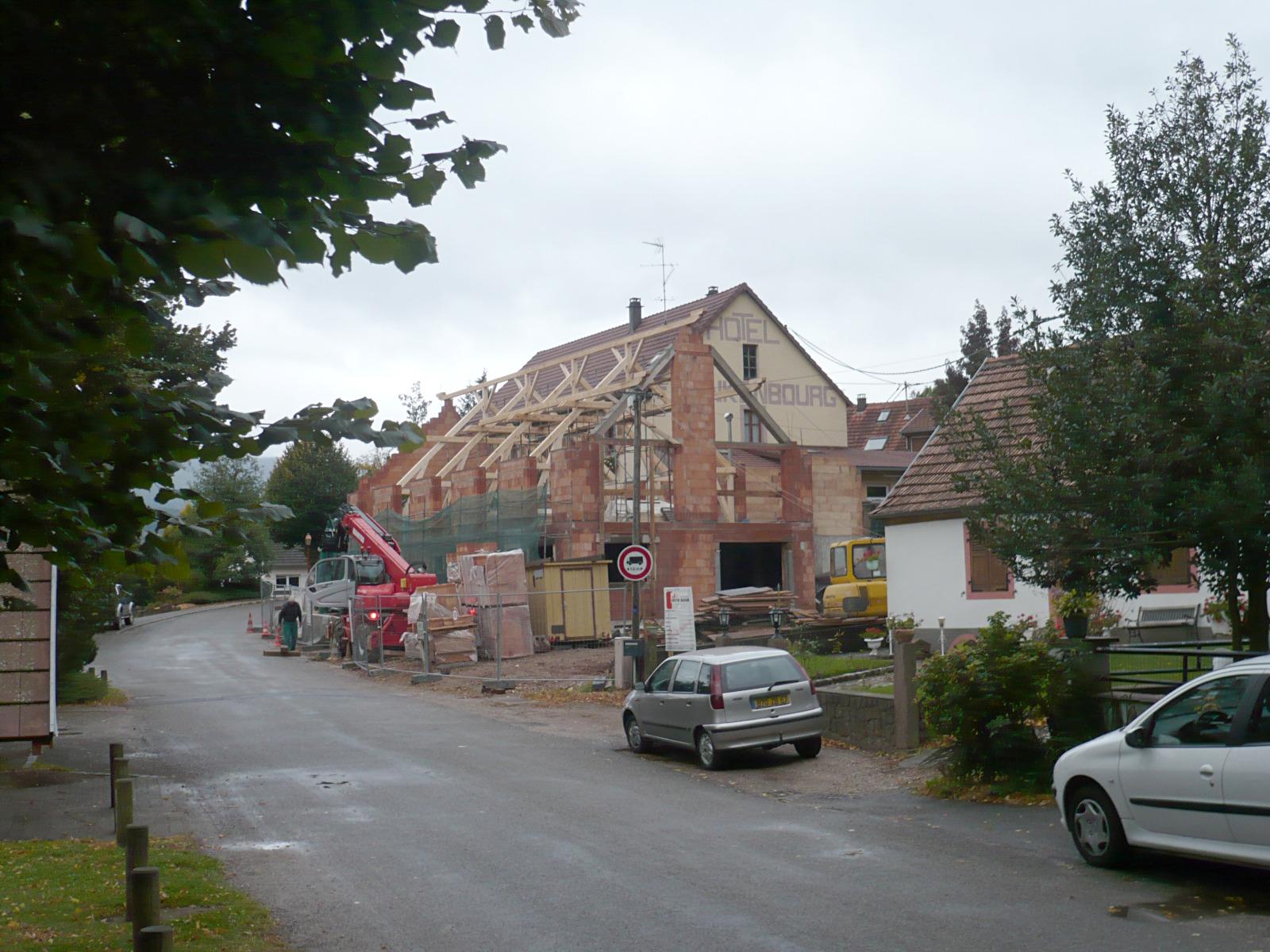 Pose de la charpente