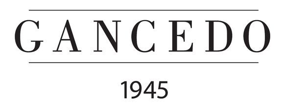 Un logo en blanco y negro para Gancedo 1945