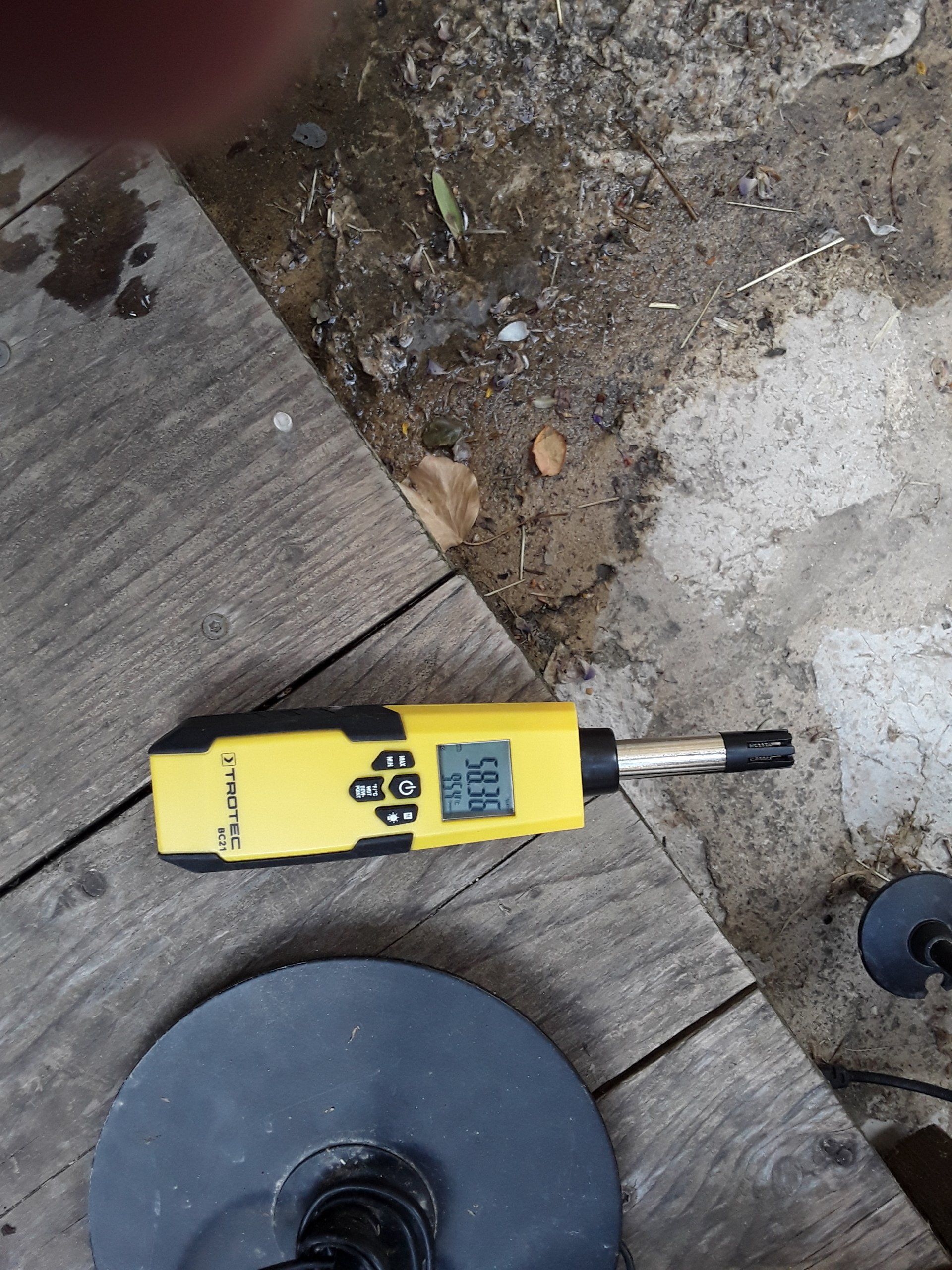 Outil de diagnostic d'humidité jaune