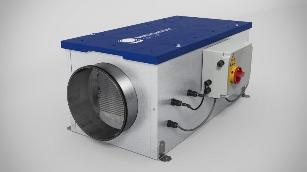 VMI grise avec couvercle bleu