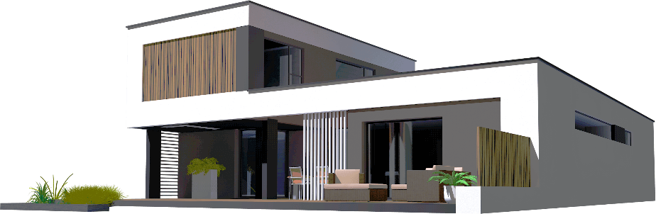 Illustration d'une maison moderne