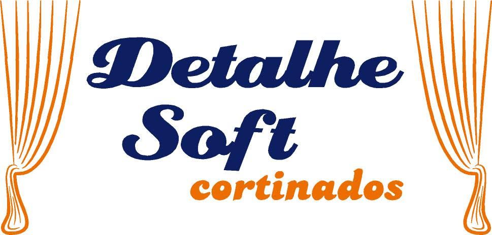 A logo for a company called detalhe soft cortinados