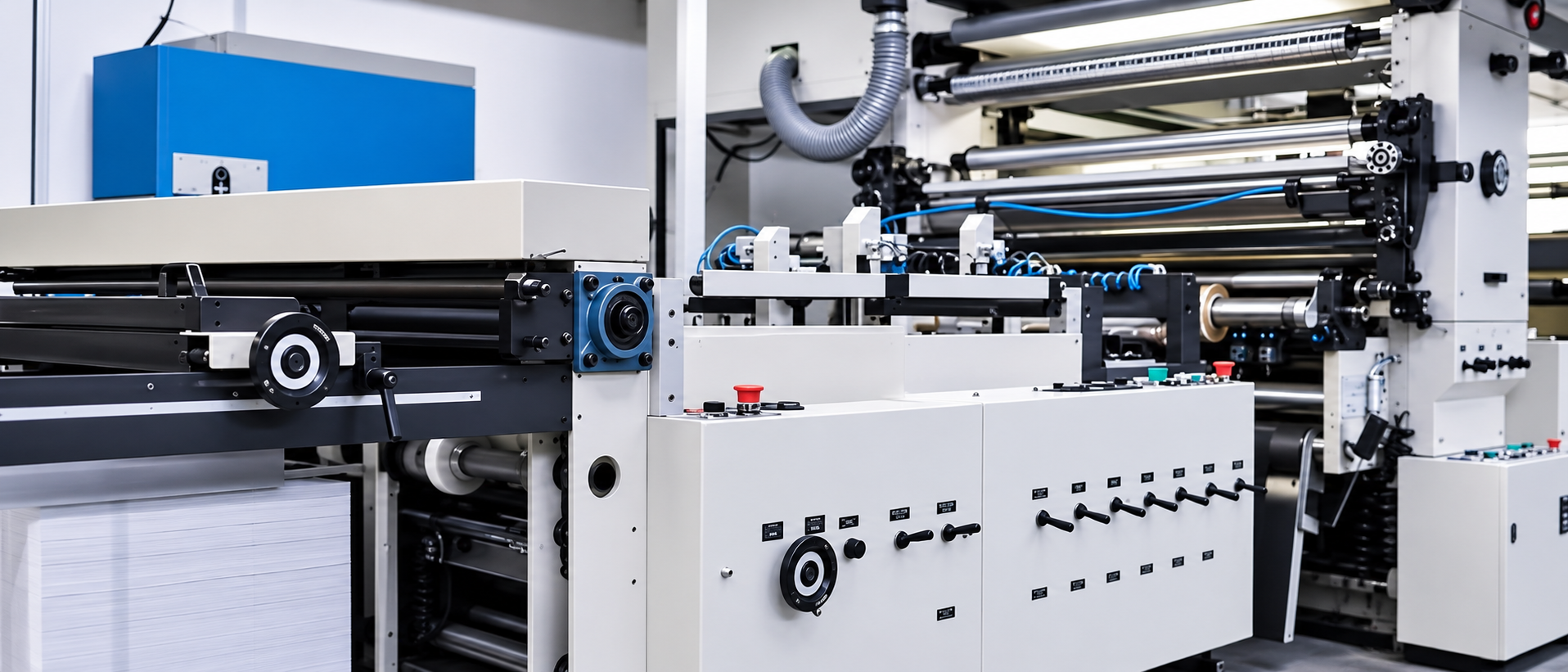 Machine pour le pelliculage.