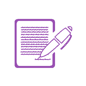 Document avec des écritures et stylo.