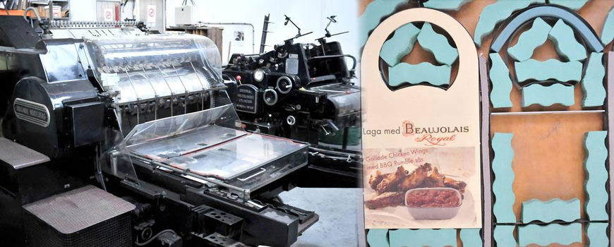 Machine de découpe et carton pour porte d'entrée.