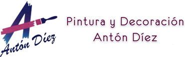 A logo for pintura y decoracion anton diez