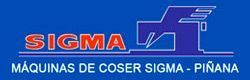 A logo for sigma maquinas de coser sigma pinana