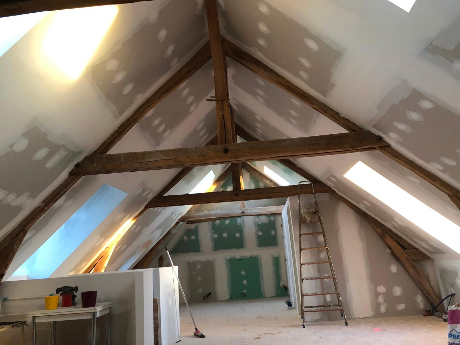 Combles après aménagement.