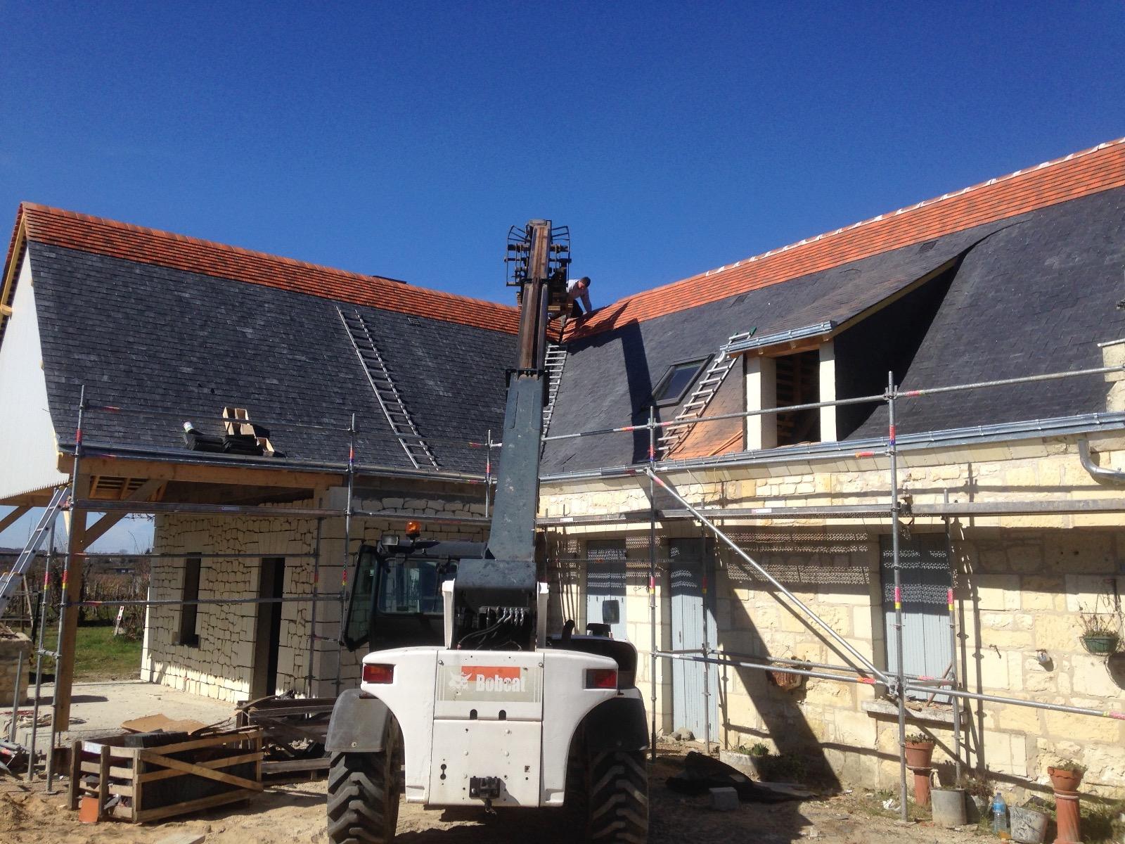 Rénovation et Extension d'une longère à Benais.