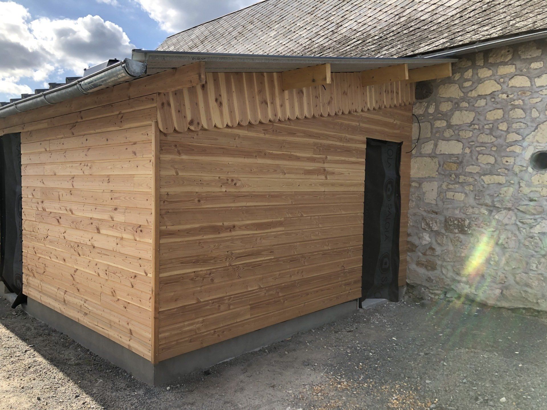 Agrandissement avec ossature en bois