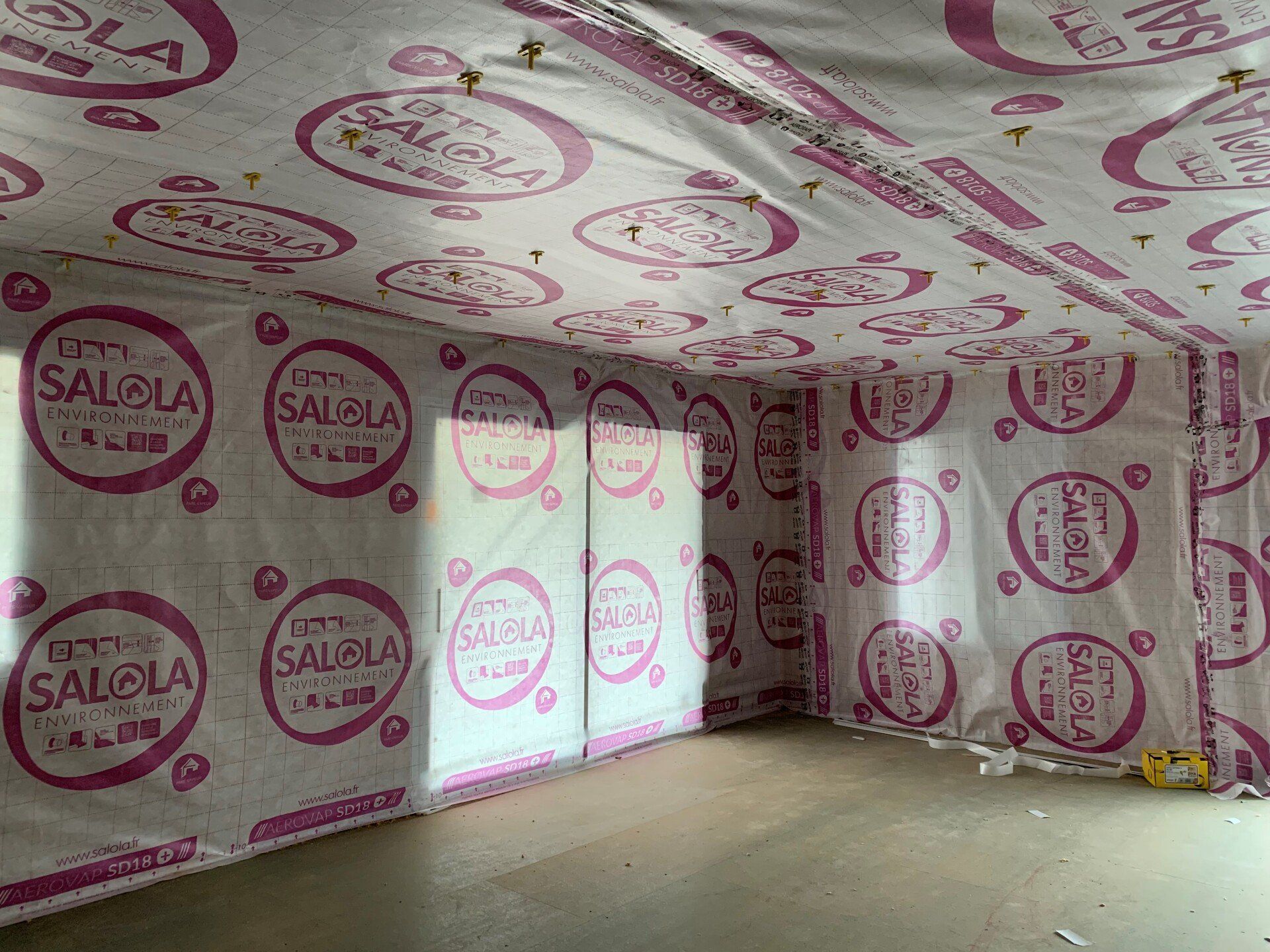 Détails de l'isolation.