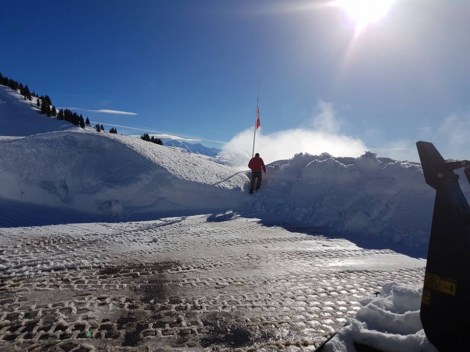 Randonneurs sur neige