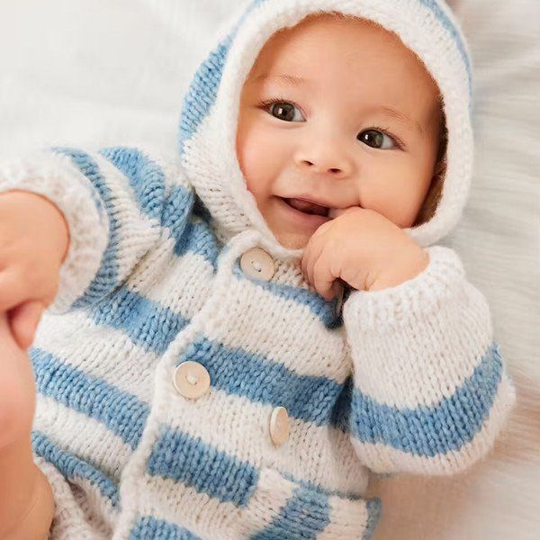 Veste en mailles pour bébé