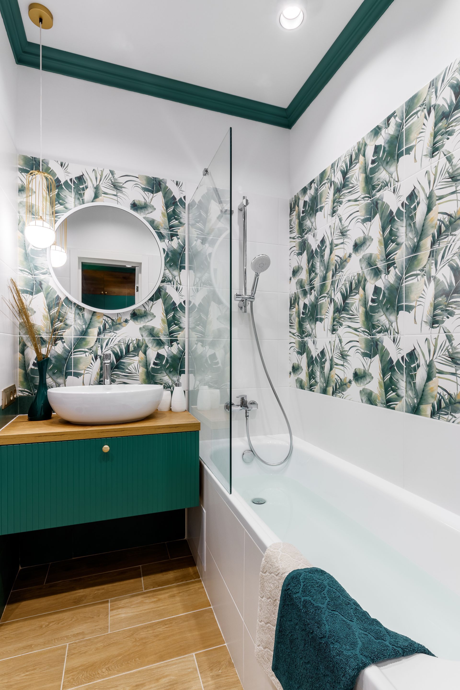 Une salle de bains neuve