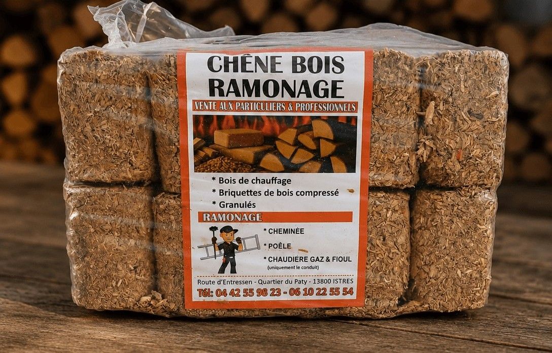 Paquet de briquettes de bois
