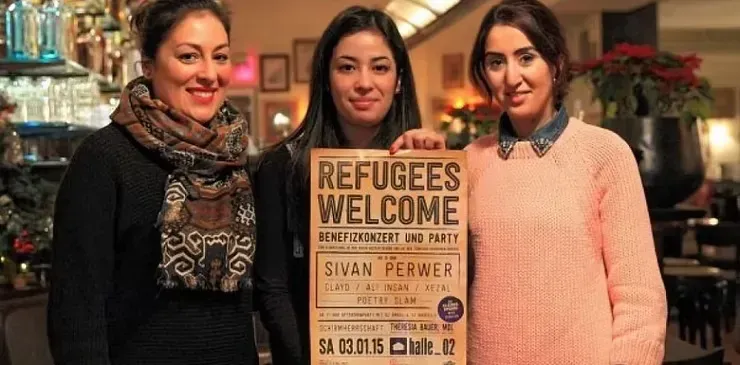 Ein Willkommen an Flüchtlinge