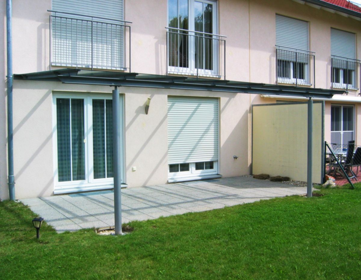 Obermaier Glaserei Terrassenüberdachung Glasvordach