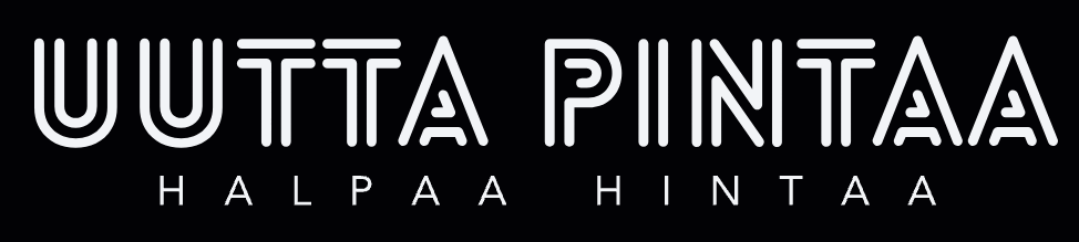 Uutta pintaa logo valkoisena