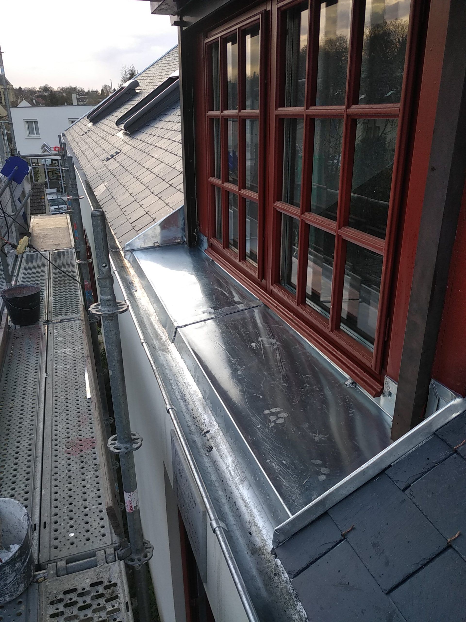 Zinc pour appui de fenêtre