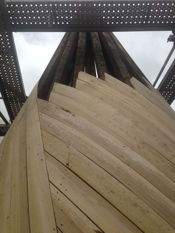 Réfection des boiseries d'une tour