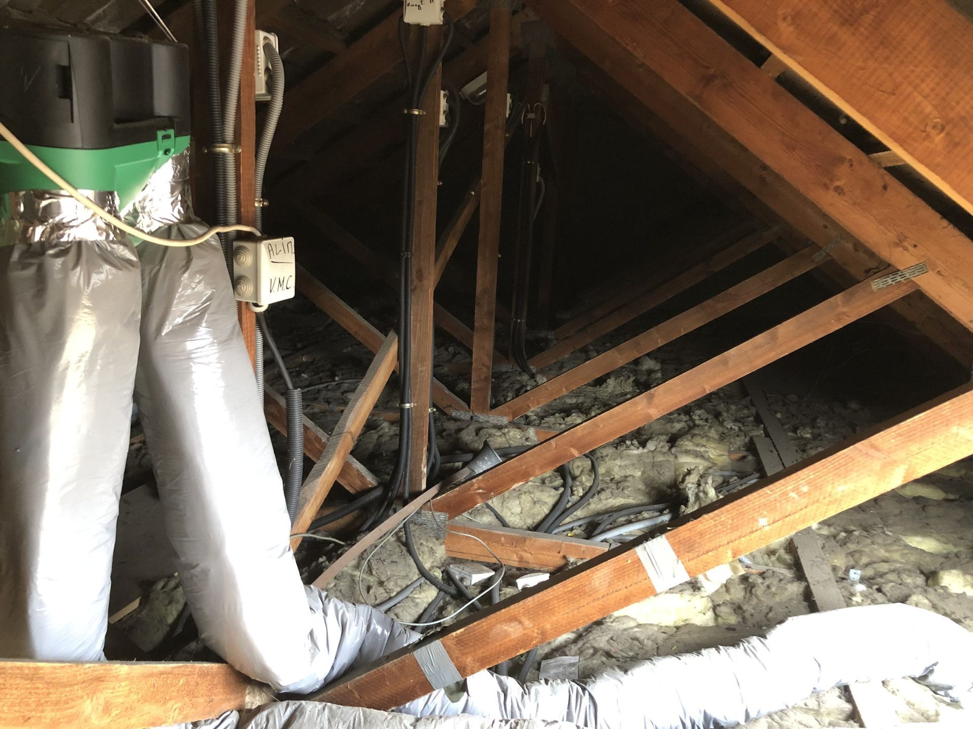 Combles avant intervention