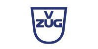 Logo bleu de V Zug à l'intérieur d'un écusson.