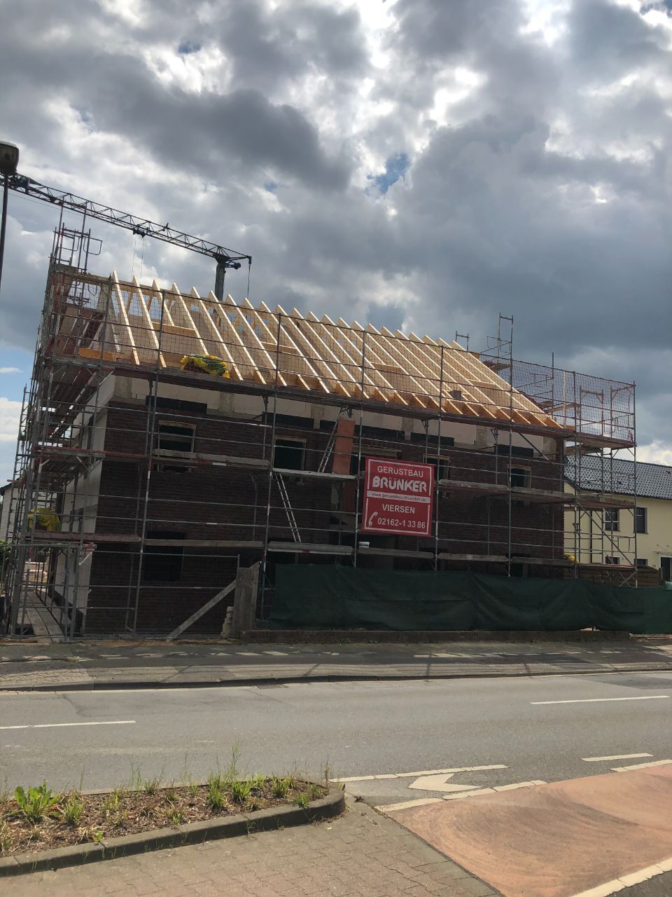 Haus aus Holz, gebaut von der Firma Schotten Klaus