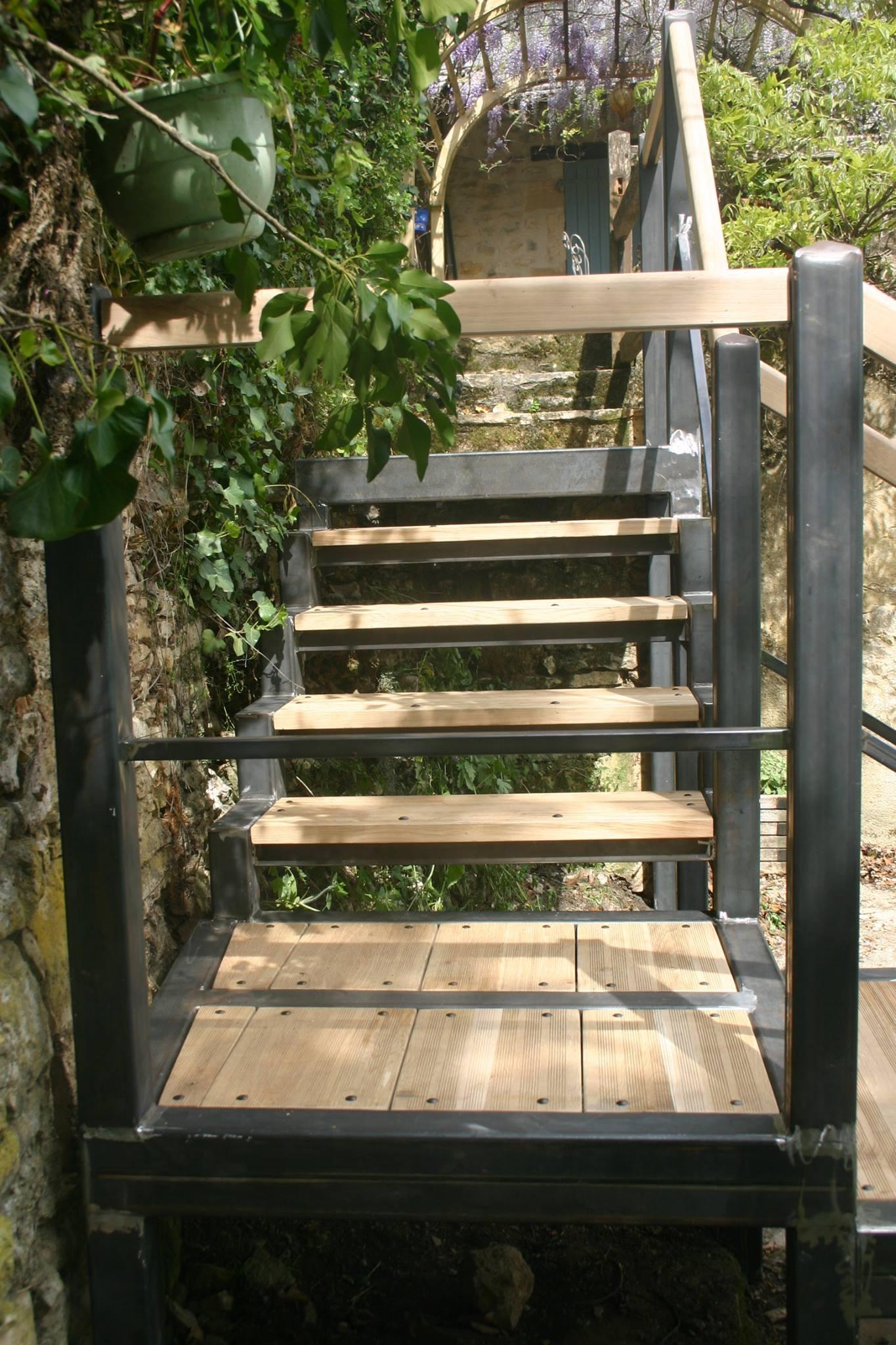 escalier avec marches en chêne