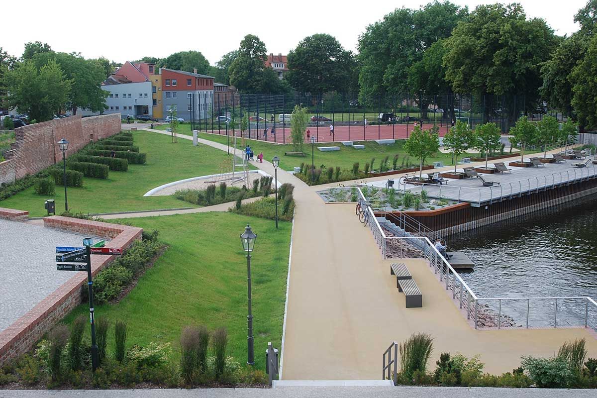 Freizeitanlage Hammerstrasse, Gestaltung Uferpark und Lückenschluss Uferweg in Brandenburg an der Havel 
