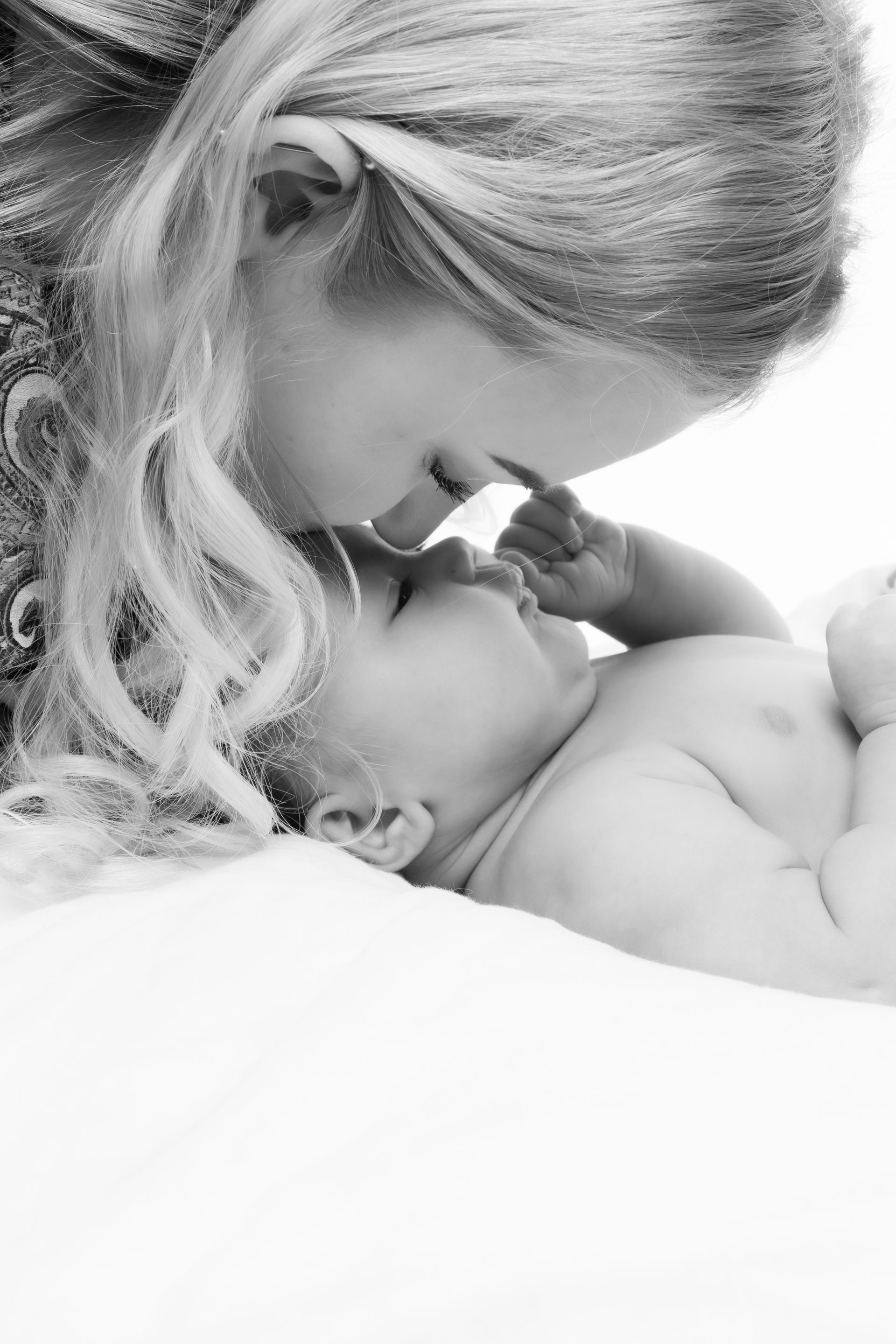 baby and mother