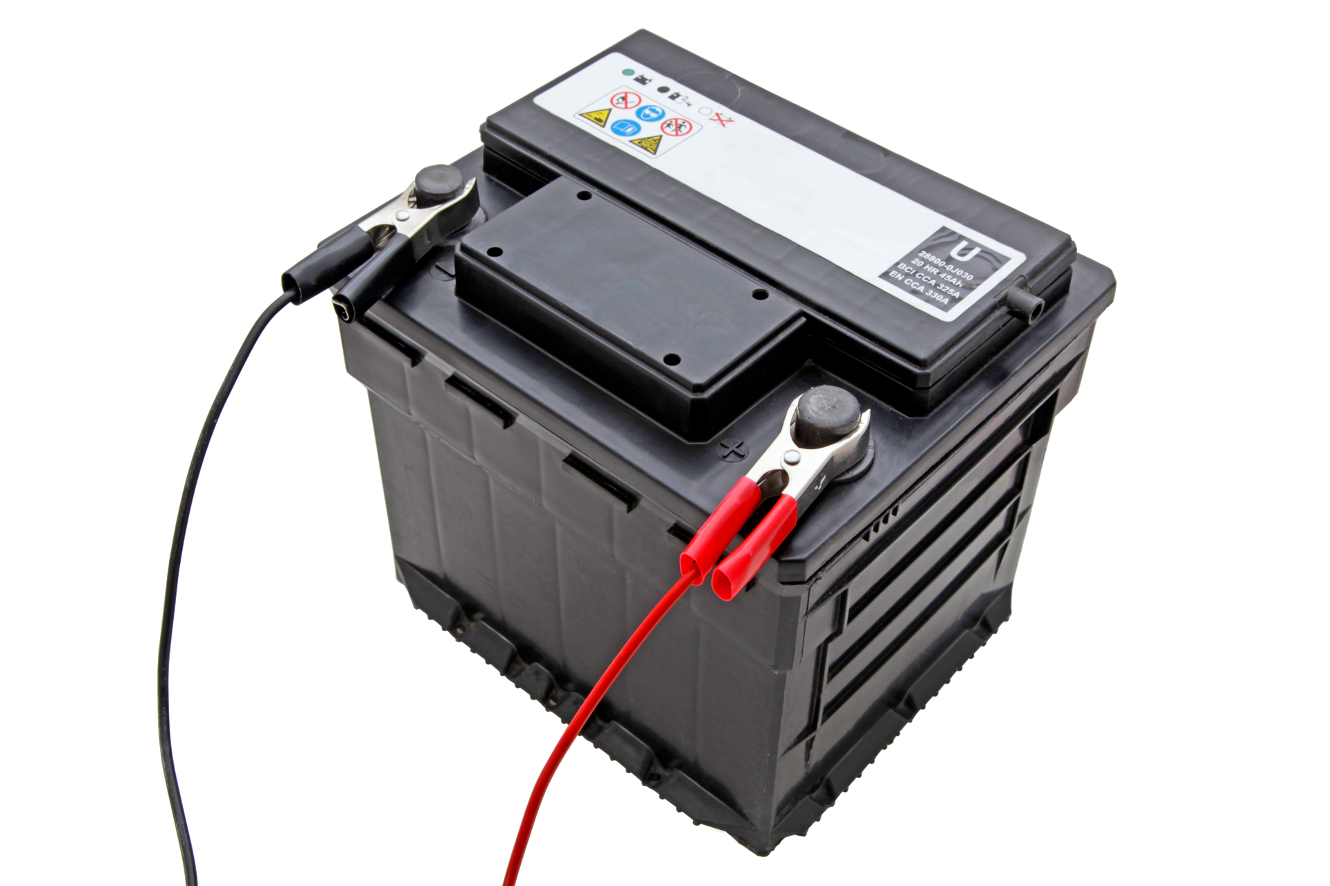 Batterie de voiture avec ses câbles