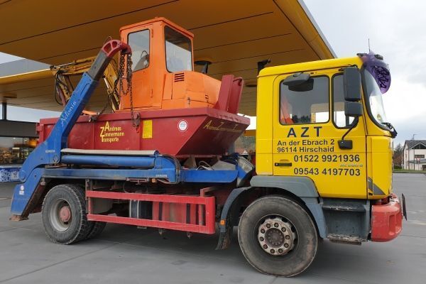 Fahrzeug der Firma Andreas Zimmermann Transporte