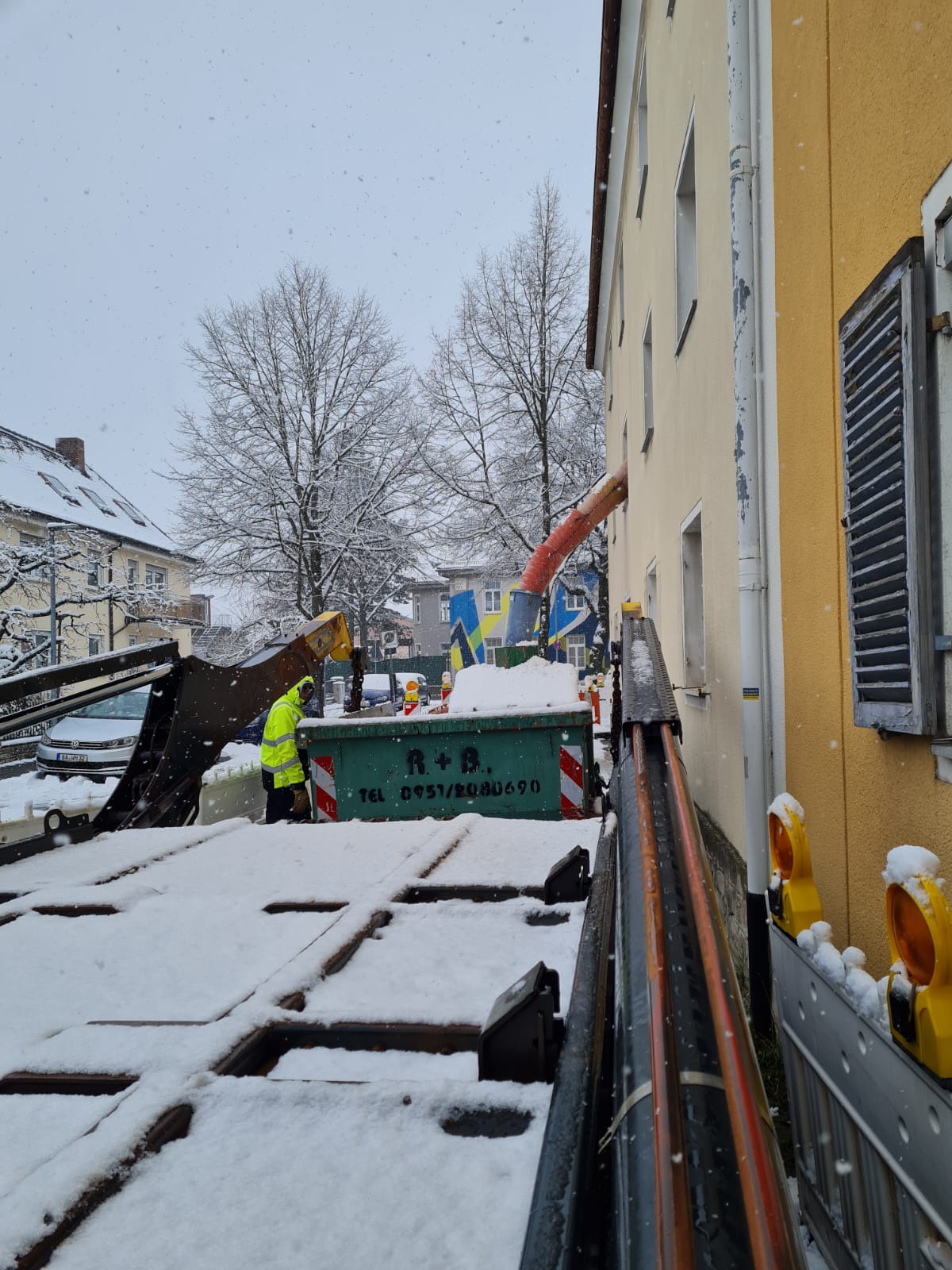 Fahrzeug der Firma Andreas Zimmermann Transporte