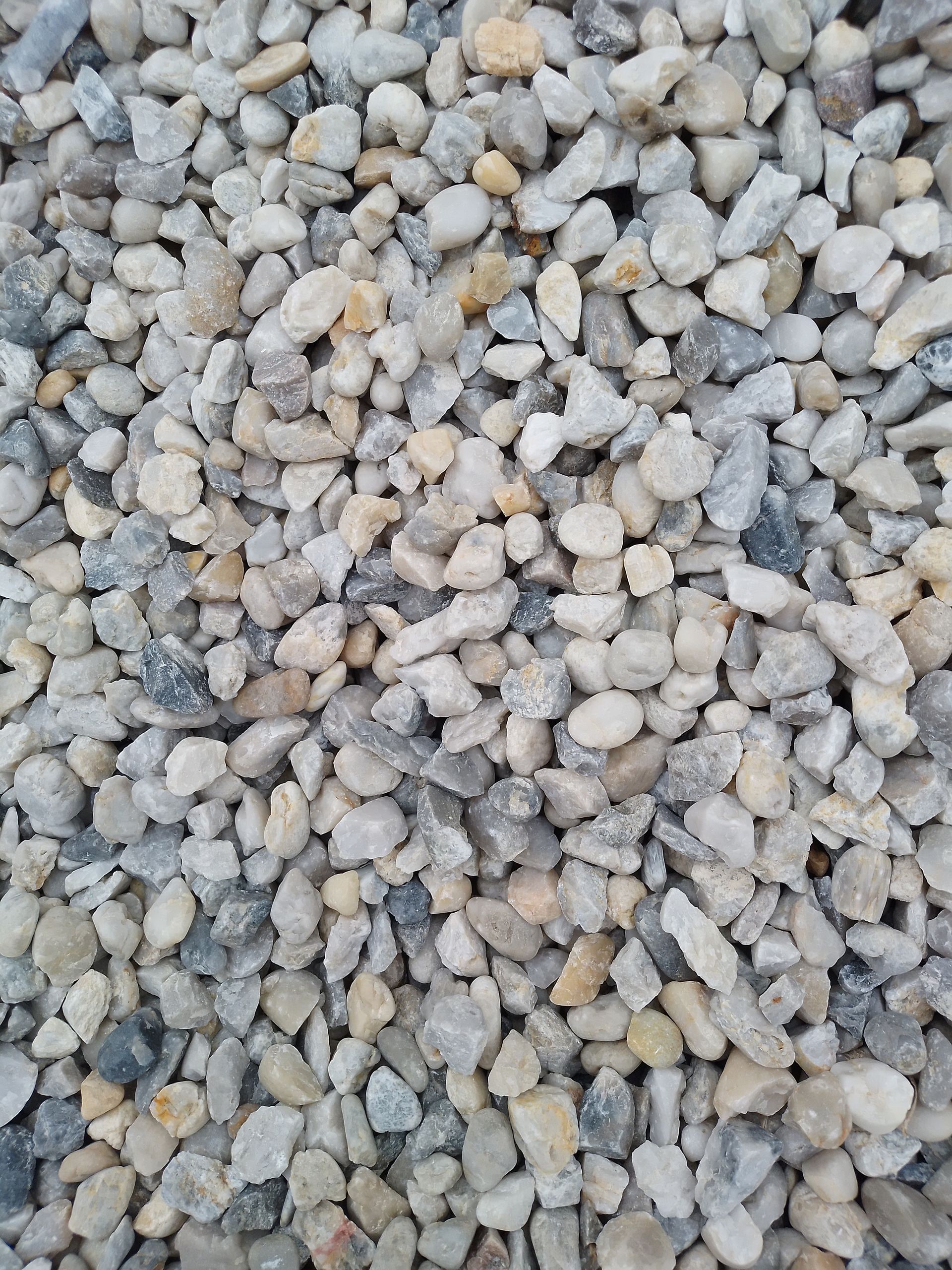 Graviers blanc et gris