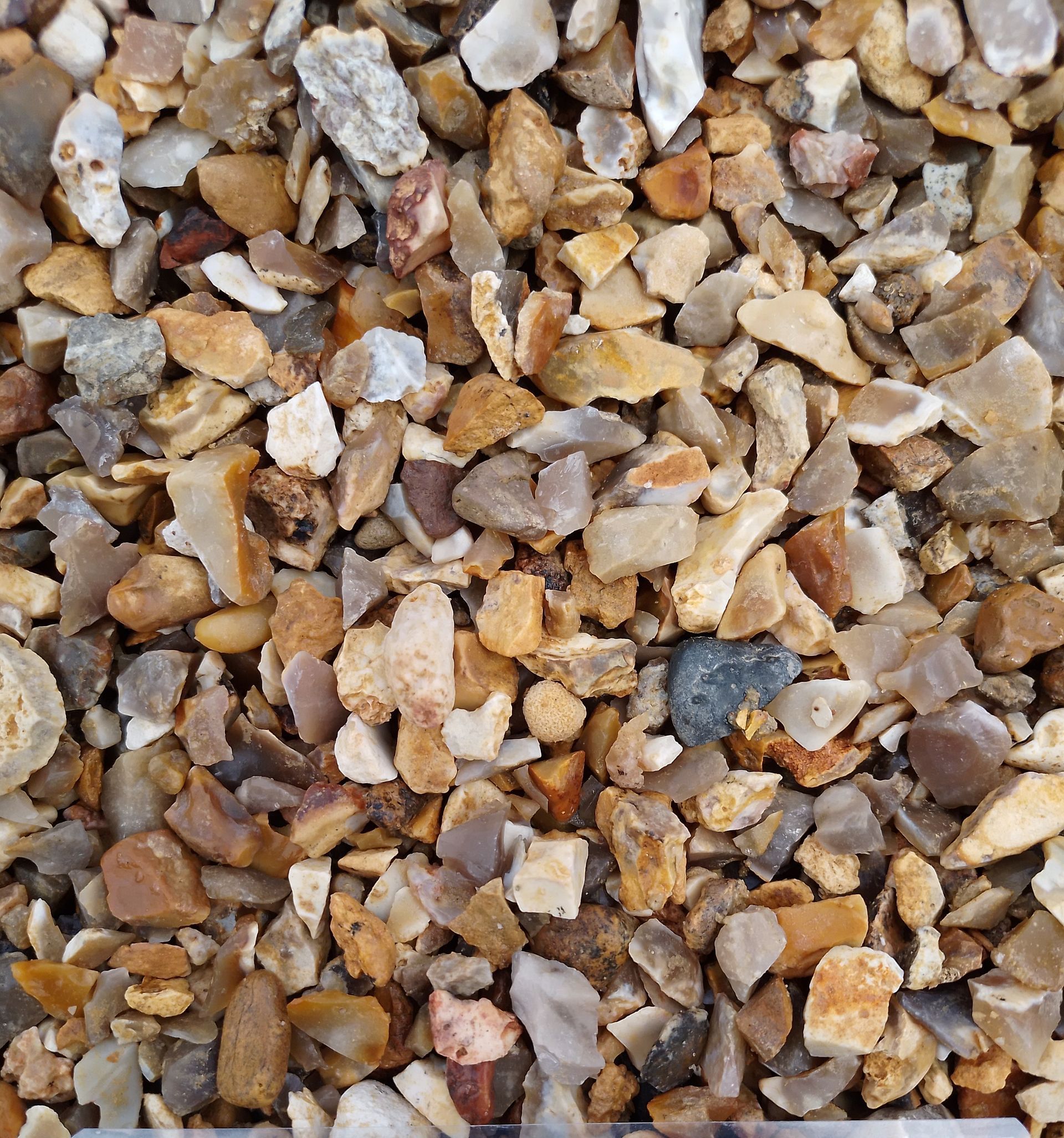 Graviers concassés marrons