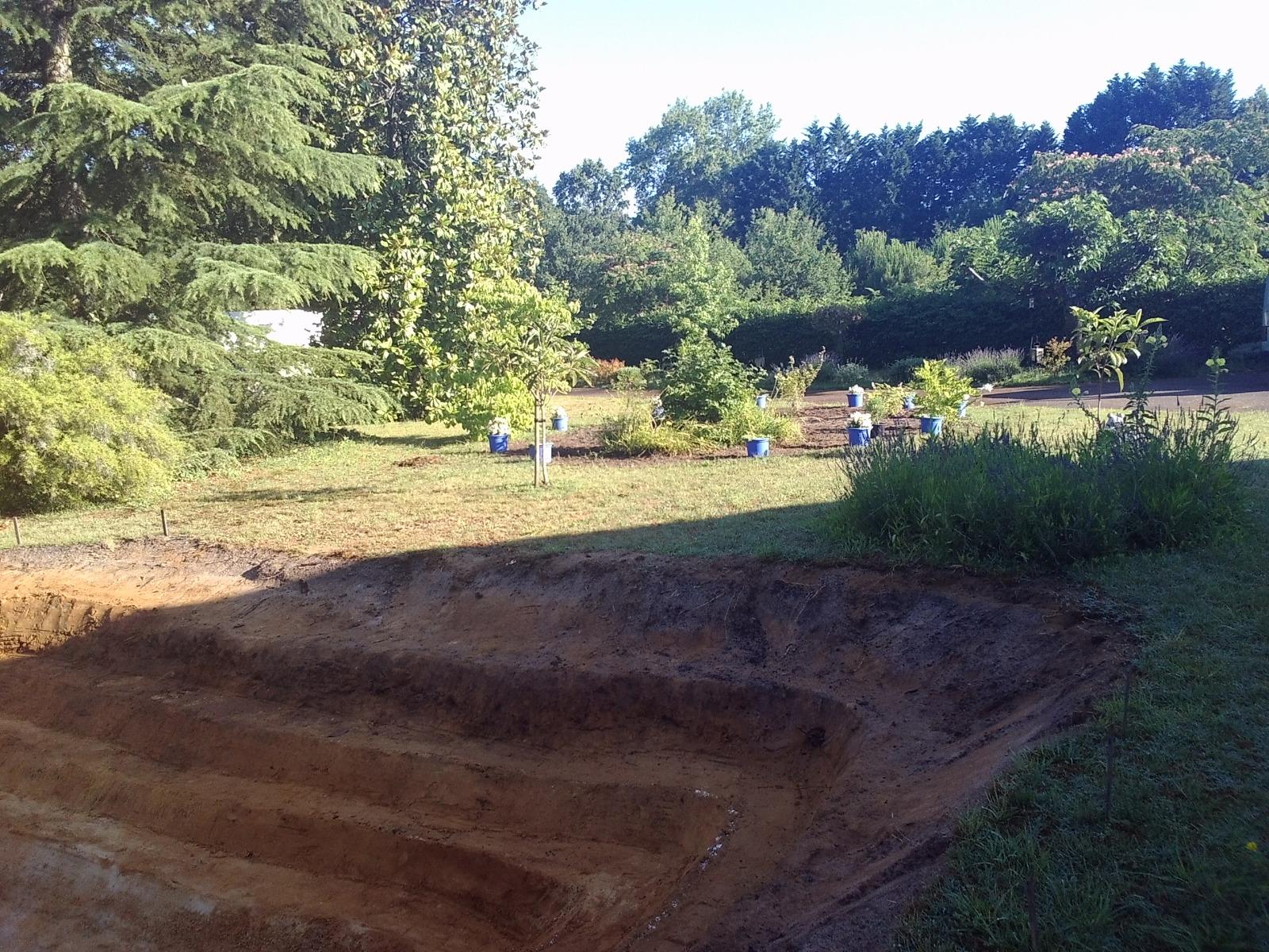 Travaux de terrassement à Campage dans les Landes