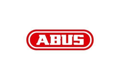 Rotes ABUS-Logo auf weißem Hintergrund