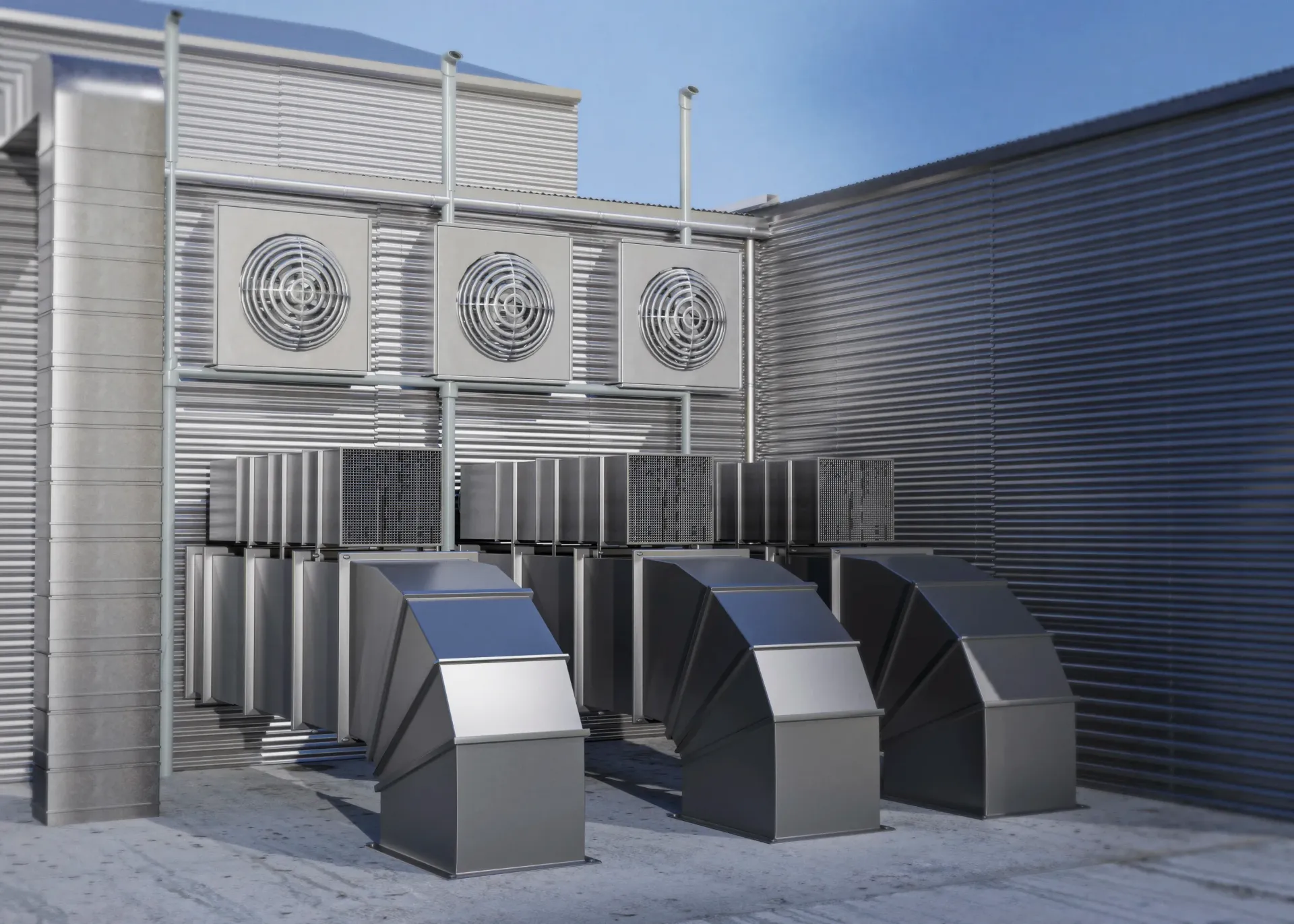 Instalación de ventilación industrial