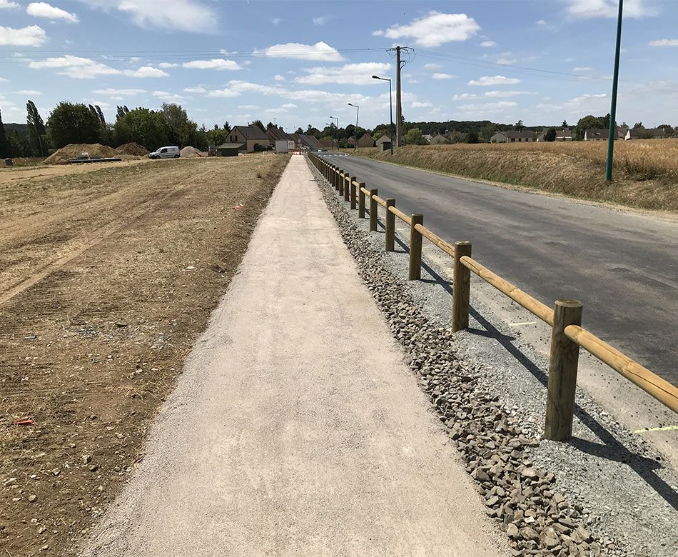 Travaux d'aménagement urbain