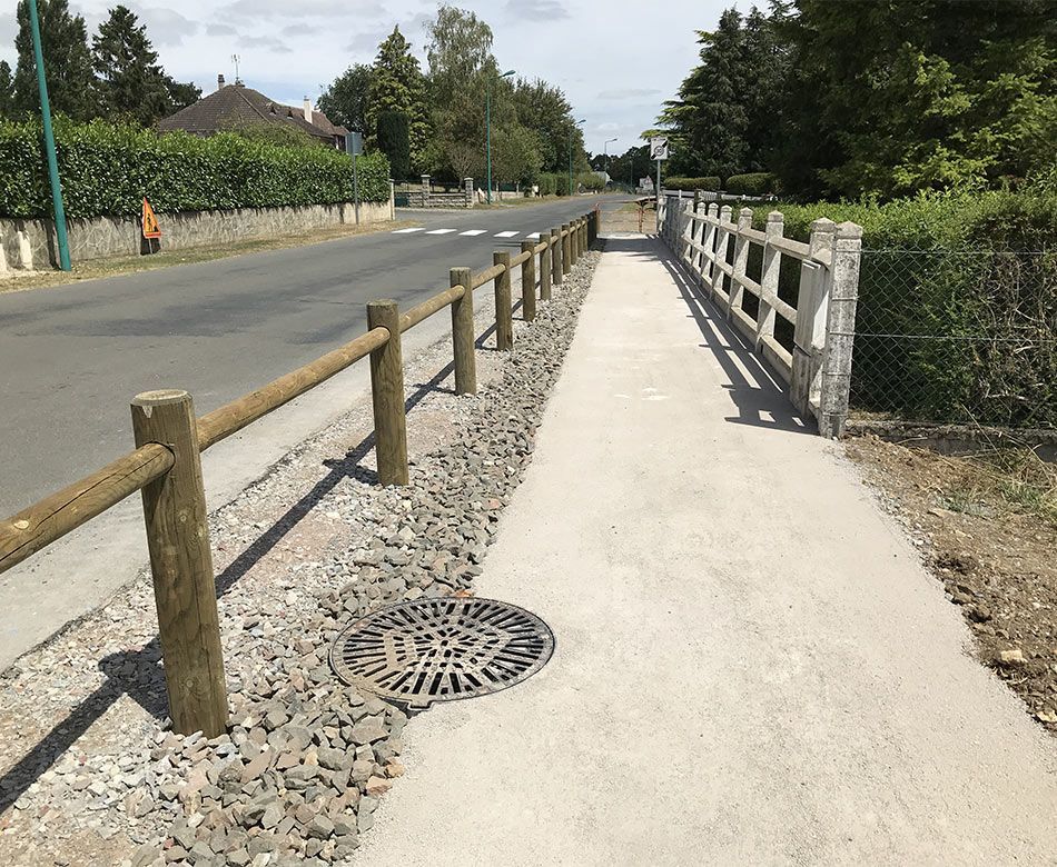 Aménagement urbain réalisé par la société Bezard TP