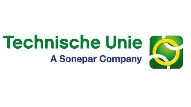 Een logo voor het technische unite sonepar bedrijf