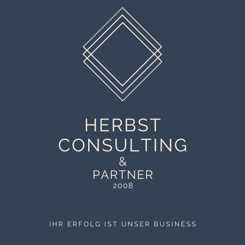 Ein Logo für herbst consulting und partner aus dem Jahr 2008