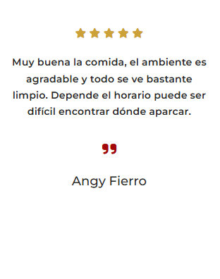 Una cita de Angy Fierro está escrita en español.