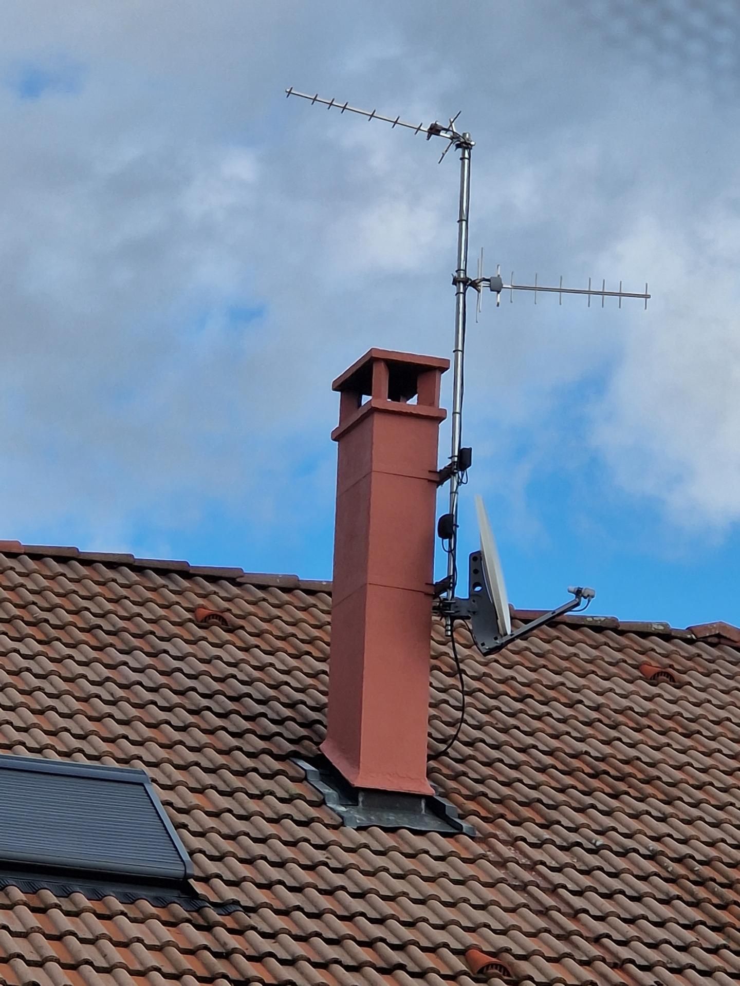 Rénovation de la sortie de toit d'une cheminée