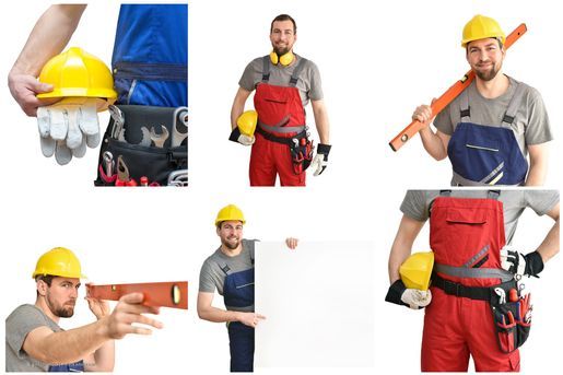 Feuerwehrmann mit Schlauch