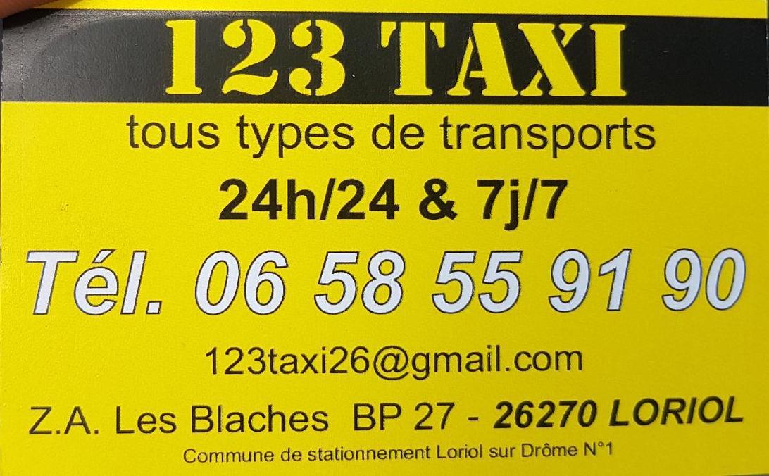 Carte de visite 123 TAXI