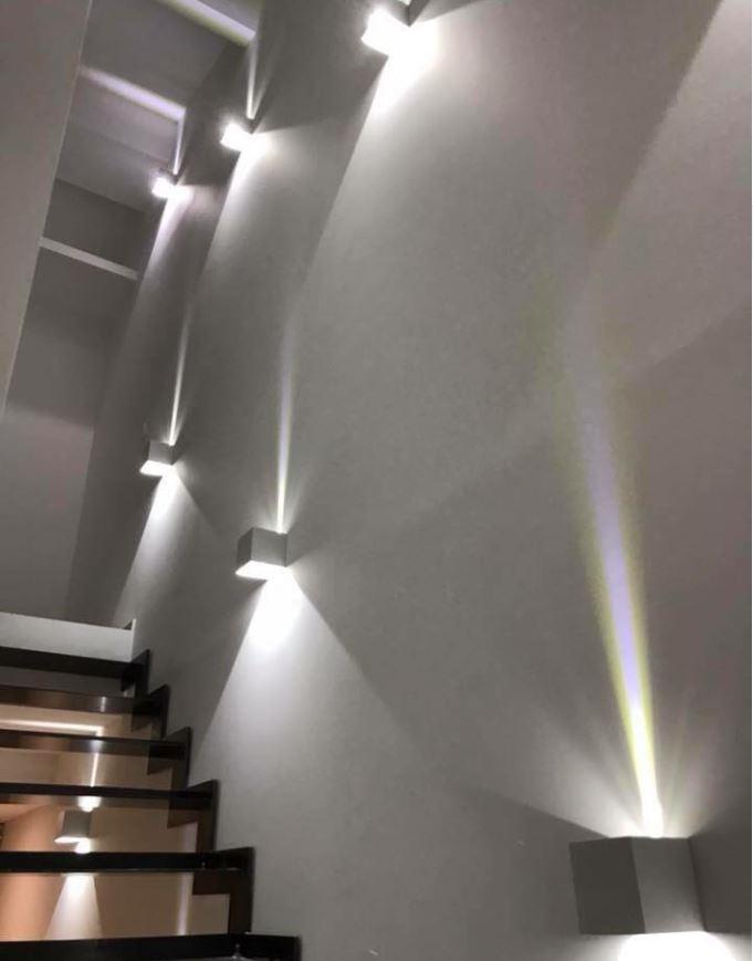 Pose de luminaires escalier