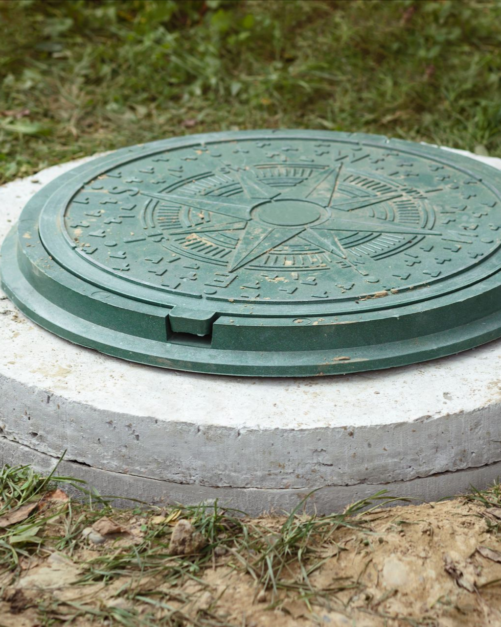 Trappe d'une fosse septique