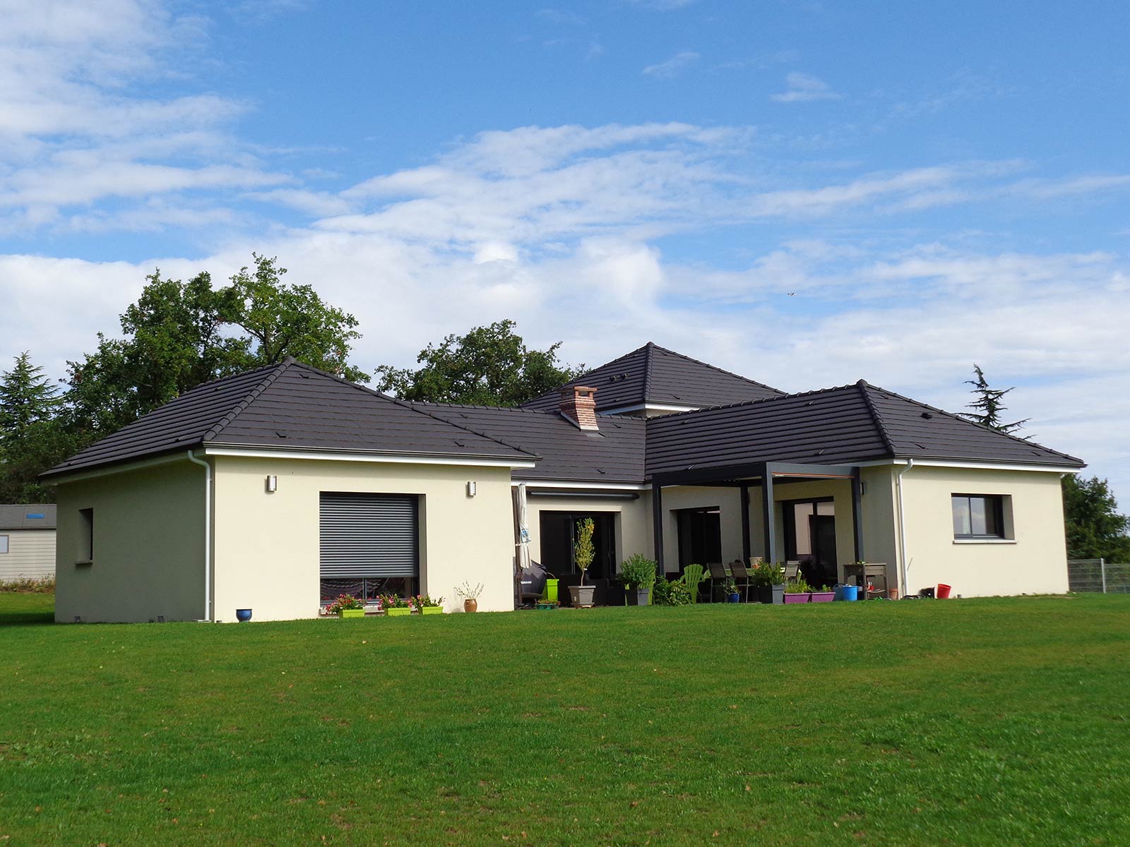 Maison individuelle avec pergola
