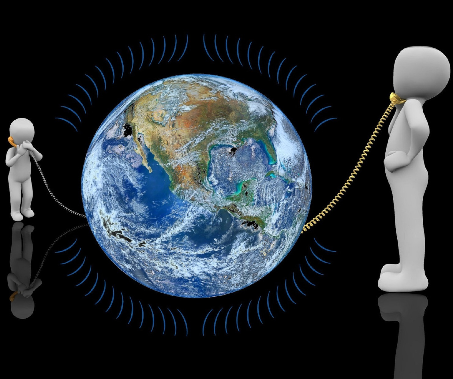 Un cercle au milieu de bonhommes